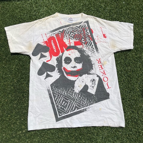 VTG 00’s The Dark Knight Joker White Tee - Picture 1 of 5